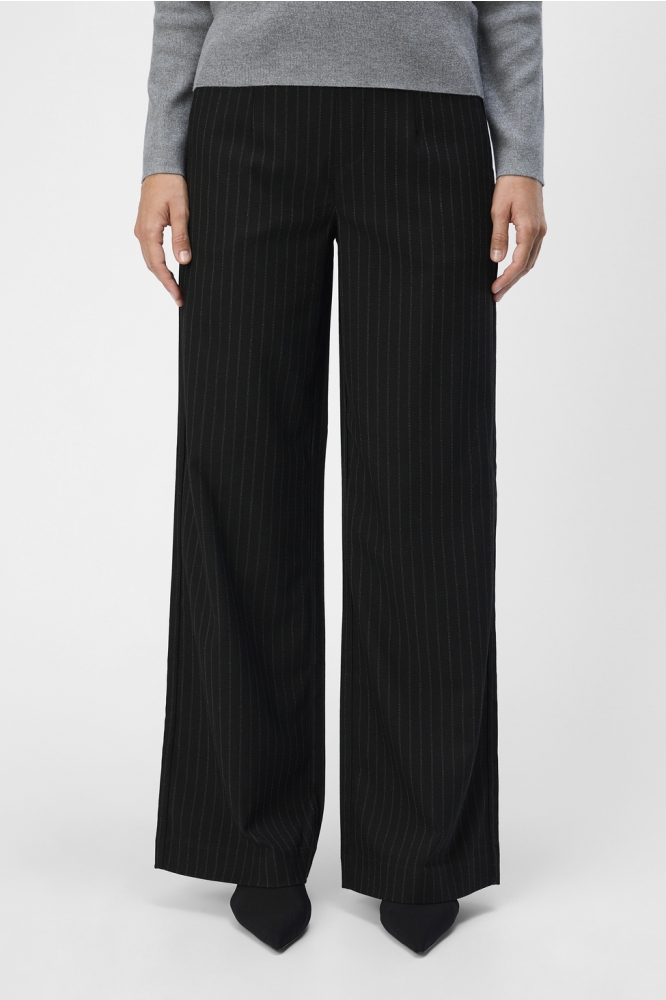 OBJLISA WIDE PANT AOP NOOS 23040544 BLACK/GREY